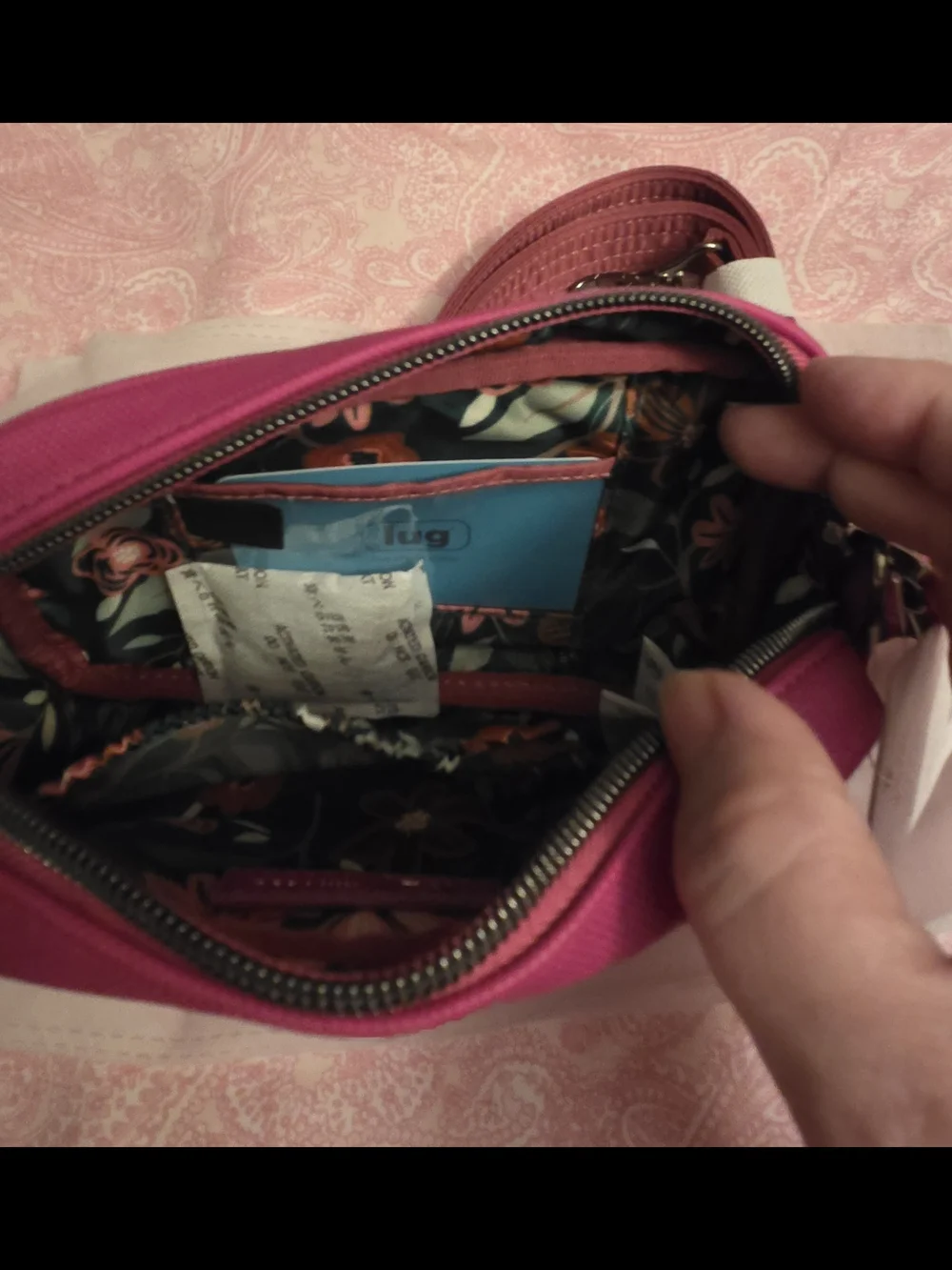 Lug Quilted Crossbody Bag - Orchid